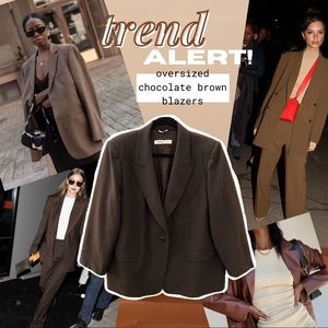 Marina Rinaldi Rich 🍫 Brown Blazer Suit Jacket 27